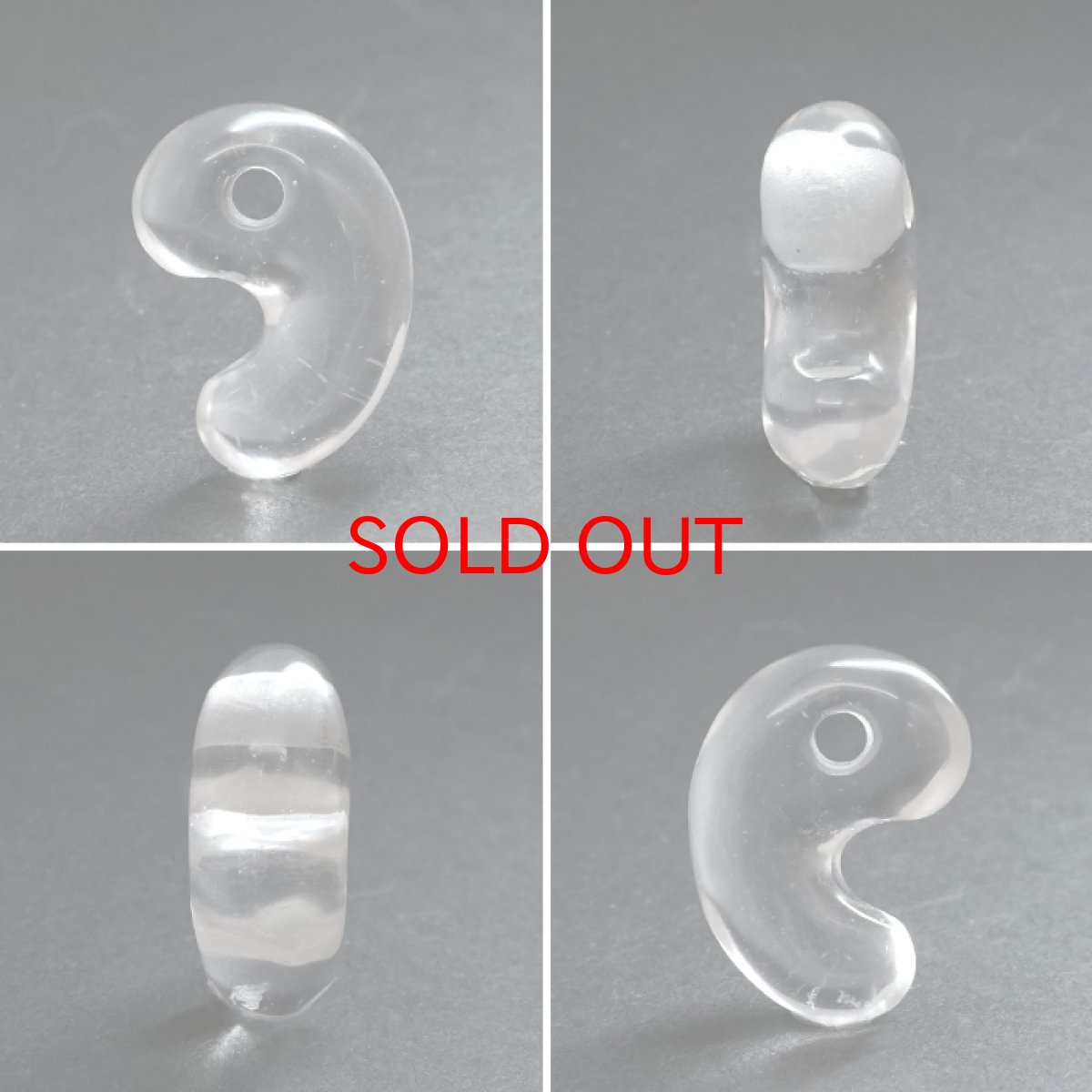 画像2: レムリアンシード 勾玉 Aランク 20mm コロンビア産 【 一点物 】 Lemurian Seed 日本製 4月誕生石 水晶 天然水晶 クォーツ 厄払い 厄除け 魔除け 癒し 瞑想 透明度 神秘 結晶 透明 レムリア 神聖 希少 鉱物 まがたま 天然石 パワーストーン カラーストーン (2)
