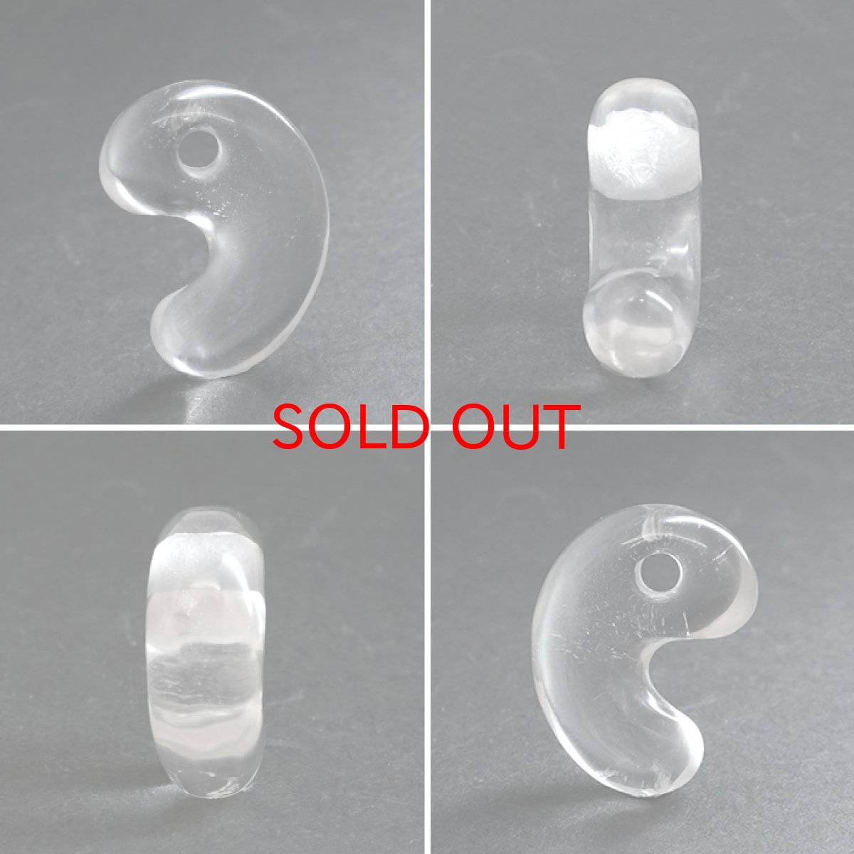 画像2: レムリアンシード 勾玉 Sランク 20mm コロンビア産 【 一点物 】 Lemurian Seed 日本製 4月誕生石 水晶 天然水晶 クォーツ 厄払い 厄除け 魔除け 癒し 瞑想 透明度 神秘 結晶 透明 レムリア 神聖 希少 鉱物 まがたま 天然石 パワーストーン カラーストーン (2)
