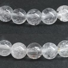 画像2: ハーキマーダイヤモンド 約6mm ブレスレット アメリカ産 【一点もの】Harkimer Diamond 希少 オイルイン アクセサリー 水晶 クリスタル クォーツ コレクション 4月誕生石 エネルギー 浄化 厄払い 厄除け 魔除け 内包物 ヒーリング 鉱物 お守り 天然石 パワーストーン (2)