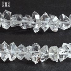 画像2: ハーキマーダイヤモンド ブレスレット アメリカ産 【一点もの】Harkimer Diamond 希少 レア オイルイン ドリームクリスタル 水晶 クリスタル クォーツ 4月誕生石 エネルギー 浄化 厄除け 内包物 蛍光 鉱物 お守り 天然石 パワーストーン (2)