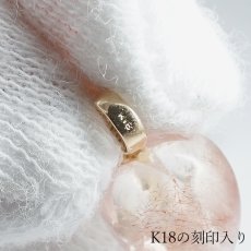 画像6: ストロベリークォーツ ペンダントトップ ブラジル産【一点もの】Strawberry quartz  K18 日本製 4月誕生石 水晶 アクセサリー ヒーリング エネルギー いちご イチゴ 苺 内包物 お守り 浄化 厄払い 厄除け 恋愛運 鉱物 天然石 パワーストーン (6)