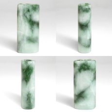 画像2: 糸魚川翡翠 ビーズ 7.1g 新潟県 小滝入コン沢産【一点もの】Itoigawa Jade 日本銘石 正規代理店 日本製  ブレスレット ストラップ 証明書付き 高品質 鉱物 翡翠 ひすい 希少 国石 アクセサリー パーツ 穴あり 健康運 幸運 ネックレス お守り 浄化 天然石 パワーストーン (2)