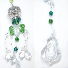 画像3: サンキャッチャー Crown Elegance エレガンス ロング ガラス オリジナル 日本製 自社製 飾り物 縁起物 インテリア 雑貨 開運 アイテム 運気アップ 幸運 王冠 太陽光 虹 窓 卓上 窓辺 吊り下げ キラキラ ゴージャス 上品 玄関 カラーストーン (3)