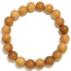 画像3: 飛騨国一位（ひだこくいちい) ブレスレット 10mm 岐阜県【日本銘木】47都道府県 HIZENKOKU Japanese Cypress 自社製 日本製 県木 神聖 高貴 品格 慎み 一位 針葉樹 天然木 パワーズウッド (3)