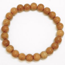 画像3: 飛騨国一位（ひだこくいちい) ブレスレット 8mm 岐阜県【日本銘木】47都道府県 HIZENKOKU Japanese Cypress 自社製 日本製 県木 神聖 高貴 品格 慎み 一位 針葉樹 天然木 パワーズウッド (3)