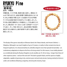 画像4: 琉球松（りゅうきゅうまつ) ブレスレット 8mm 沖縄県【日本銘木】47都道府県 RYUKYU Pine 自社製 日本製 不老長寿 永遠の若さ 勇敢 同上 希望 本島  天然木 パワーズウッド (4)