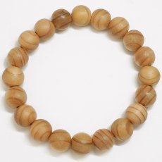 画像3: 豊後杉（ぶんごすぎ) ブレスレット 10mm 大分県【日本銘木】47都道府県 自社製 日本製 勝負運 信仰 守護 香り 香木 抗菌性 天然木 パワーズウッド (3)