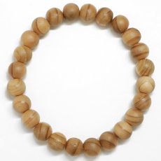 画像3: 豊後杉（ぶんごすぎ) ブレスレット 8mm 大分県【日本銘木】47都道府県 自社製 日本製 勝負運 信仰 守護 香り 香木 抗菌性 天然木 パワーズウッド (3)