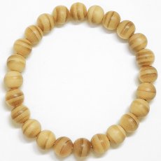 画像3: 琉球松（りゅうきゅうまつ) ブレスレット 8mm 沖縄県【日本銘木】47都道府県 RYUKYU Pine 自社製 日本製 不老長寿 永遠の若さ 勇敢 同上 希望 本島  天然木 パワーズウッド (3)