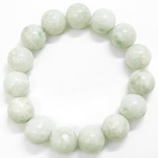 画像3: 糸魚川翡翠 AAランク 白緑 ブレスレット 14mm 新潟県産【一点物】Itoigawa Jade 日本銘石 正規代理店 日本製 自社製 ホワイト グリーン 証明書付き 高品質 鉱物 翡翠 希少 国石 糸魚川ひすい 健康運 幸運 お守り 浄化 天然石 パワーストーン (3)
