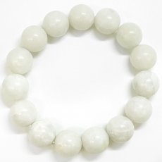 画像3: 糸魚川翡翠 AAランク 白 ブレスレット 14mm 新潟県産【一点物】Itoigawa Jade 日本銘石 正規代理店 日本製 自社製 ホワイト 証明書付き 高品質 鉱物 翡翠 ひすい 希少 国石 糸魚川ひすい 健康運 幸運 お守り 浄化 天然石 パワーストーン (3)