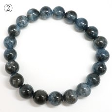 画像5: デビルアクアマリン 9mm ブレスレット ブラジル産 【再入荷】 【 一点もの 】 アクアマリン Aquamarine 高品質 ブラックアクアマリン ディープ ベリル 3月誕生石 鉱物 内包 天然石 パワーストーン カラーストーン (5)
