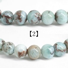画像4: チョコレートラリマー 6mm ブレスレット ドミニカ産 【 一点もの 】Chocolate Larimar ラリマー ソーダ珪灰石 曹灰針石 ブルー ペクトライト 希少 愛 平和 癒し 鉱物 世界三大 ヒーリングストーン お守り 天然石 パワーストーン (4)