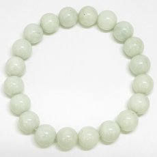 画像3: 糸魚川翡翠 白緑 ブレスレット 10mm 新潟県産【一点物】Itoigawa Jade 日本銘石 正規代理店 日本製 自社製 ホワイト グリーン 証明書付き 高品質 鉱物 翡翠 ひすい 希少 国石 糸魚川ひすい 健康運 幸運 お守り 浄化 天然石 パワーストーン (3)