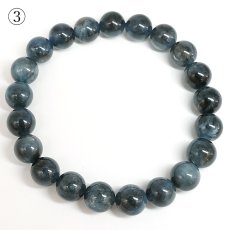 画像8: デビルアクアマリン 9mm ブレスレット ブラジル産 【再入荷】 【 一点もの 】 アクアマリン Aquamarine 高品質 ブラックアクアマリン ディープ ベリル 3月誕生石 鉱物 内包 天然石 パワーストーン カラーストーン (8)