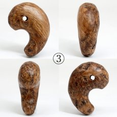 画像6: 屋久杉 泡瘤 (あわこぶ) 勾玉 33mm 【一点もの】 YAKUSUGI AWAKOBU 鹿児島県 屋久島 国産 日本製 瘤 杉 エネルギー パワーズウッド 天然木 (6)