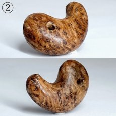 画像5: 屋久杉 泡瘤 (あわこぶ) 勾玉 25mm 【一点もの】 YAKUSUGI AWAKOBU 鹿児島県 屋久島 国産 日本製 瘤 杉 エネルギー パワーズウッド 天然木 (5)