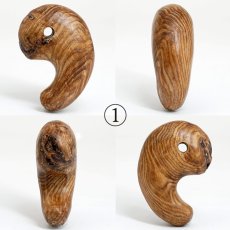 画像2: 屋久杉 泡瘤 (あわこぶ) 勾玉 33mm 【一点もの】 YAKUSUGI AWAKOBU 鹿児島県 屋久島 国産 日本製 瘤 杉 エネルギー パワーズウッド 天然木 (2)