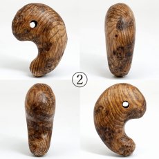 画像4: 屋久杉 泡瘤 (あわこぶ) 勾玉 33mm 【一点もの】 YAKUSUGI AWAKOBU 鹿児島県 屋久島 国産 日本製 瘤 杉 エネルギー パワーズウッド 天然木 (4)