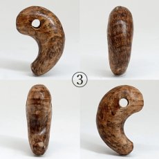 画像6: 屋久杉 泡瘤 (あわこぶ) 勾玉 21mm 【一点もの】 YAKUSUGI AWAKOBU 鹿児島県 屋久島 国産 日本製 瘤 杉 エネルギー パワーズウッド 天然木 (6)