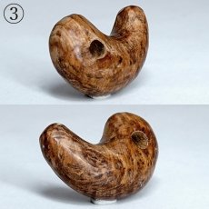 画像7: 屋久杉 泡瘤 (あわこぶ) 勾玉 21mm 【一点もの】 YAKUSUGI AWAKOBU 鹿児島県 屋久島 国産 日本製 瘤 杉 エネルギー パワーズウッド 天然木 (7)