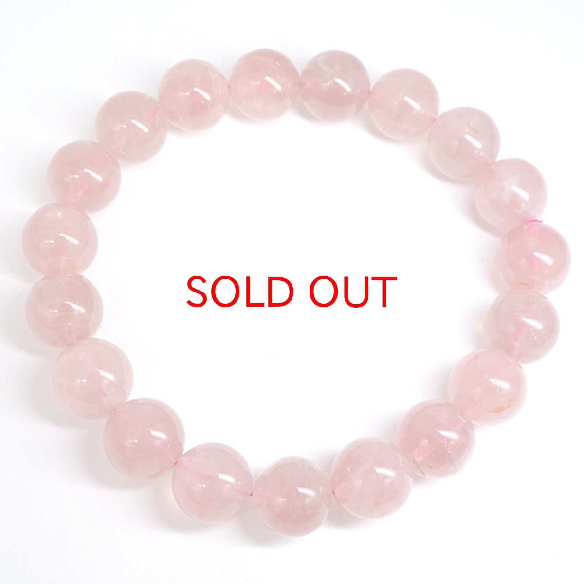 画像3: 【石の日セール】 ディープローズクォーツ ブレスレット 約10mm マダガスカル産 【一点もの】 Deep Rose Quartz ローズクォーツ クォーツ 水晶 10月誕生石 紅水晶 紅石英 お守り 内包物 鉱物 天然石 パワーストーン カラーストーン (3)