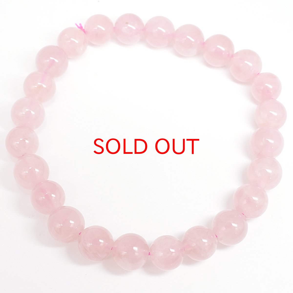 画像3: ディープローズクォーツ ブレスレット 約7mm マダガスカル産 【一点もの】 Deep Rose Quartz ローズクォーツ クォーツ 水晶 10月誕生石 紅水晶 紅石英 お守り 内包物 鉱物 天然石 パワーストーン カラーストーン (3)