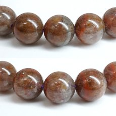 画像2: オーラライト ブレスレット 約8mm ブラジル産 【一点もの】 Auralite クリスタル アメジスト 共生 共生鉱物 稀少 レア 内包物 インクルージョン お守り 鉱物 天然石 パワーストーン カラーストーン (2)