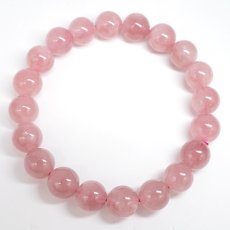 画像3: ディープローズクォーツ ブレスレット 約9mm マダガスカル産 【一点もの】 Deep Rose Quartz ローズクォーツ クォーツ 水晶 10月誕生石 紅水晶 紅石英 お守り 内包物 鉱物 天然石 パワーストーン カラーストーン (3)