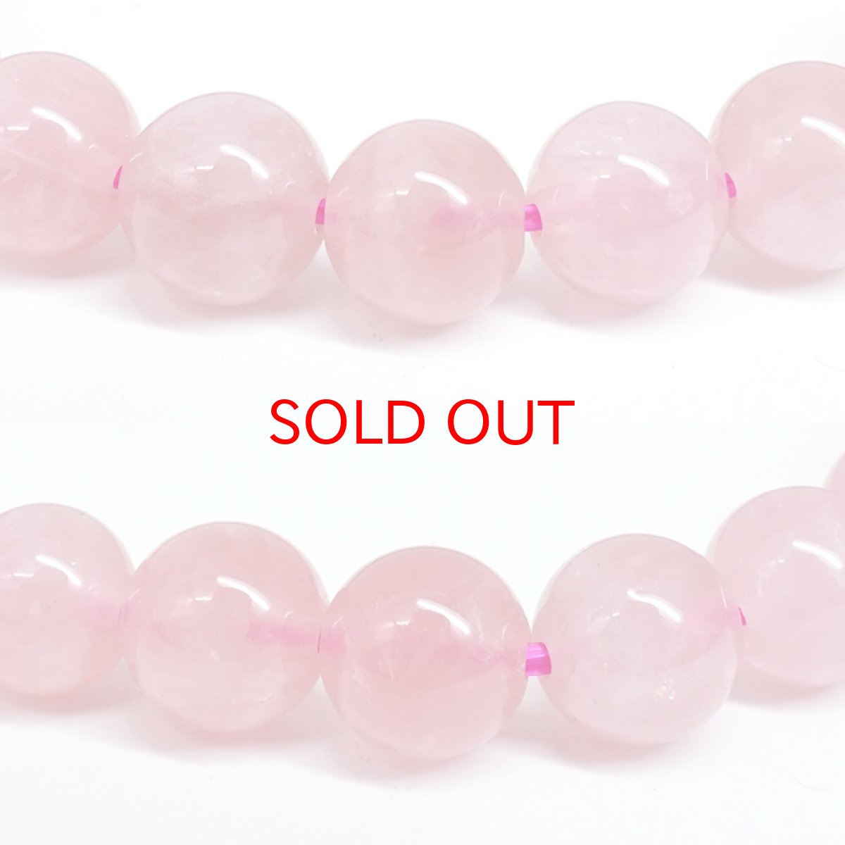 画像2: ディープローズクォーツ ブレスレット 約7mm マダガスカル産 【一点もの】 Deep Rose Quartz ローズクォーツ クォーツ 水晶 10月誕生石 紅水晶 紅石英 お守り 内包物 鉱物 天然石 パワーストーン カラーストーン (2)