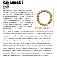 画像5: 羅漢槙 10mm ブレスレット 日本産 Rakanmaki 槙 マキ イヌマキ 和風生垣 羅漢 コレクション パワーズウッド ブレス 天然木 癒し 日本銘木 銘木 木目 温もり 香り 癒し アクセサリー ウッドアクセサリー (5)
