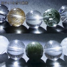 画像4: ルチル入り マニハール水晶 ブレスレット 約9mm TOPランク インド マニハール地方産 【一点もの】 Manihar Quartz with Rutilated Quartz ヒマラヤ 水晶 ルチルクォーツ  クリスタル 希少 レア お守り 鉱物 共生 共生鉱物 4月誕生石 天然石 パワーストーン カラーストーン (4)