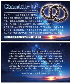 画像5: コンドライトL5 ブレスレット 約6mm サハラ砂漠産 【一点もの】 Chondrite モロッコ 隕石 コンドライト隕石 コンドリュール 宇宙 超希少 神秘 稀少 レア 才能 能力 グラウディング エネルギー 活性 生命力 安定 お守り 鉱物 天然石 パワーストーン カラーストーン (5)