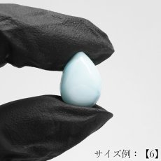 画像8: ラリマー ルース ドロップ ドミニカ共和国産 【一点物】Larimar 希少 ブルーペクトライト ソーダ珪灰石 曹灰針石 ブルー 愛 平和 癒し 世界三大 ヒーリングストーン 鉱物 宝石 お守り 天然石 パワーストーン (8)