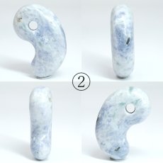 画像4: 糸魚川翡翠 約32mm 勾玉 ラベンダー 新潟県産 【一点物】 手研磨 山梨研磨 Itoigawa Jade 日本銘石 希少 国石 翡翠 ひすい ヒスイ 硬玉 ジェダイド 5月誕生石 職人 匠 伝統技術 幸運 健康運 天然石 パワーストーン (4)