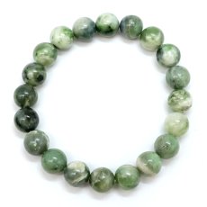 画像3: 日高翡翠 10mm ブレスレット AAランク 北海道産 日高町 HIDAKA Jade クロム 翡翠 ひすい 日本銘石 正規代理店 日本製 自社製 鉱物 パワーストーン 天然石 (3)