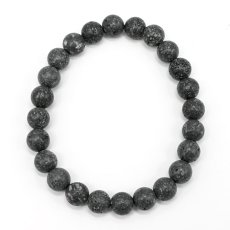 画像3: 【セール20%OFF】 霊峰 富士溶岩 水研磨 8mm ブレスレット 静岡県産 FUJI Lava Stone 日本銘石 富士山 遠赤外線 鉱物 パワーストーン 天然石 (3)