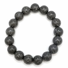画像3: 【SALE 20%OFF】 霊峰 富士溶岩 水研磨 12mm ブレスレット 静岡県産 日本銘石 富士山 遠赤外線 鉱物 パワーストーン 天然石 (3)