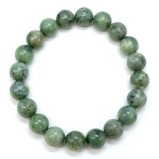 画像3: 日高翡翠 10mm ブレスレット AAAランク 北海道産 日高町 HIDAKA Jade クロム 翡翠 ひすい 日本銘石 正規代理店 日本製 自社製 鉱物 パワーストーン 天然石 (3)
