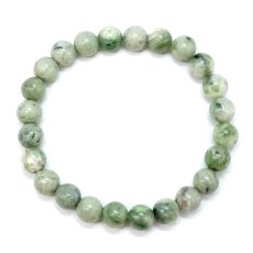 画像3: 日高翡翠 8mm ブレスレット Aランク 北海道産 日高町 HIDAKA Jade クロム 翡翠 ひすい 日本銘石 正規代理店 日本製 自社製 鉱物 パワーストーン 天然石 (3)