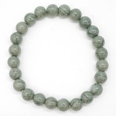 画像3: 神居古潭 Sランク ブレスレット 8mm シルバーグリーン 北海道産 Kamui kotan カムイコタン アイヌ 聖地 希少 緑 日本銘石 お守り 浄化 鉱物 天然石 パワーストーン (3)