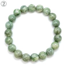 画像4: 日高翡翠 10mm ブレスレット Sランク 北海道産 日高町 【一点もの】 HIDAKA Jade クロム 翡翠 ひすい 日本銘石 正規代理店 日本製 自社製 鉱物 パワーストーン 天然石 (4)