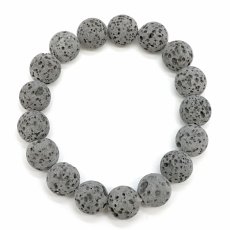 画像3: 【SALE20%OFF】 霊峰 富士溶岩 12mm ブレスレット ナチュラル 静岡県産 日本銘石 富士山 遠赤外線 鉱物 パワーストーン 天然石 (3)