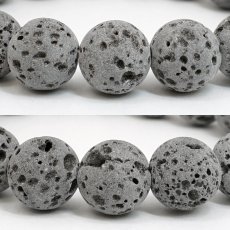画像2: 【SALE20%OFF】 霊峰 富士溶岩 12mm ブレスレット ナチュラル 静岡県産 日本銘石 富士山 遠赤外線 鉱物 パワーストーン 天然石 (2)