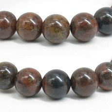 画像2: 幸太郎石 赤 ブレスレット 10mm 北海道産 KOTARO Stone 希少 アイヌ人 変形礫岩 日本銘石 お守り 浄化 鉱物 天然石 パワーストーン (2)
