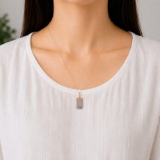 画像6: 糸魚川翡翠 ペンダントトップ ラベンダー 新潟県産 【一点もの】 Itoigawa Jade ステンレス 翡翠 ひすい 希少 国石 日本銘石 お守り 浄化 天然石 パワーストーン (6)