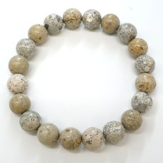 画像3: 粟代鉱山モザイクセリサイトシリカ ブレスレット 10mm 愛知県産 AWASHIRO Mosaic Sericite-Silica 絹雲母 東栄町振草 粟代鉱山 凝灰岩 天然石 パワーストーン (3)