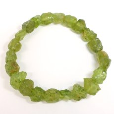 画像3: ペリドット ブレスレット 原石 パキスタン産 【一点もの】 Peridot 8月誕生石 カンラン石 結晶 オリビン お守り コレクション 浄化 ヒーリング 天然石 パワーストーン カラーストーン (3)