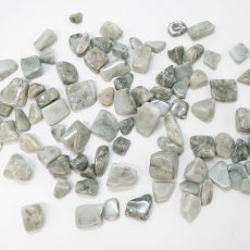 画像2: さざれ 100g 日高青晶石 日本銘石 北海道産 HIDAKA Blue Silica 希少 日高 沙流川 珪質岩 チャート 天然石 パワーストーン カラーストーン (2)