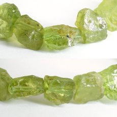 画像2: ペリドット ブレスレット 原石 パキスタン産 【一点もの】 Peridot 8月誕生石 カンラン石 結晶 オリビン お守り コレクション 浄化 ヒーリング 天然石 パワーストーン カラーストーン (2)